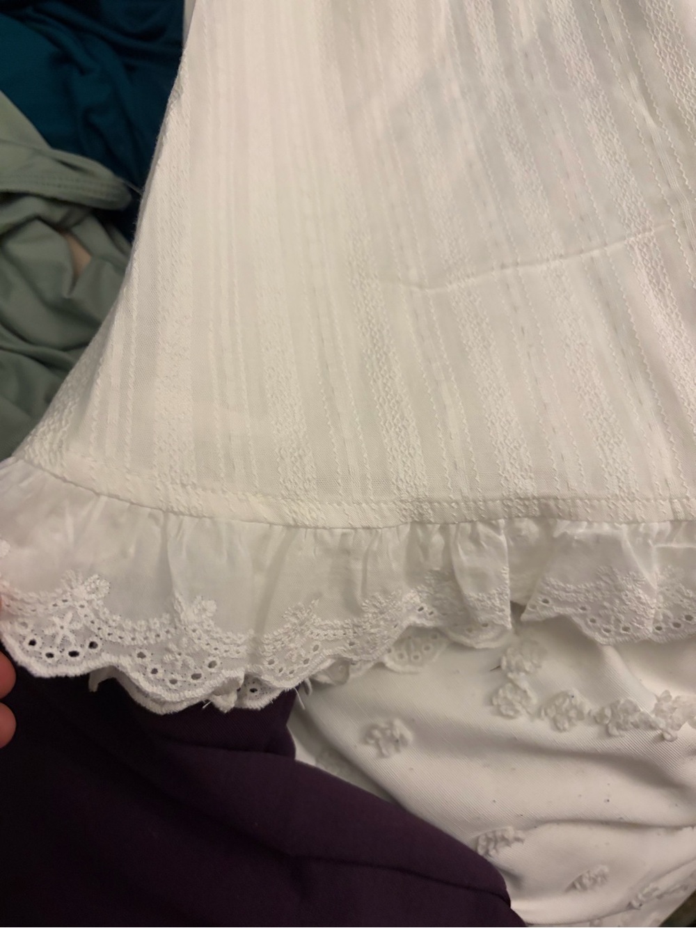 Cider White Square-Neck Peasant Tunic with Puff Sleeves - Picture 2 of 3